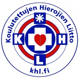 Koulutettujen hierojen liitto -logo